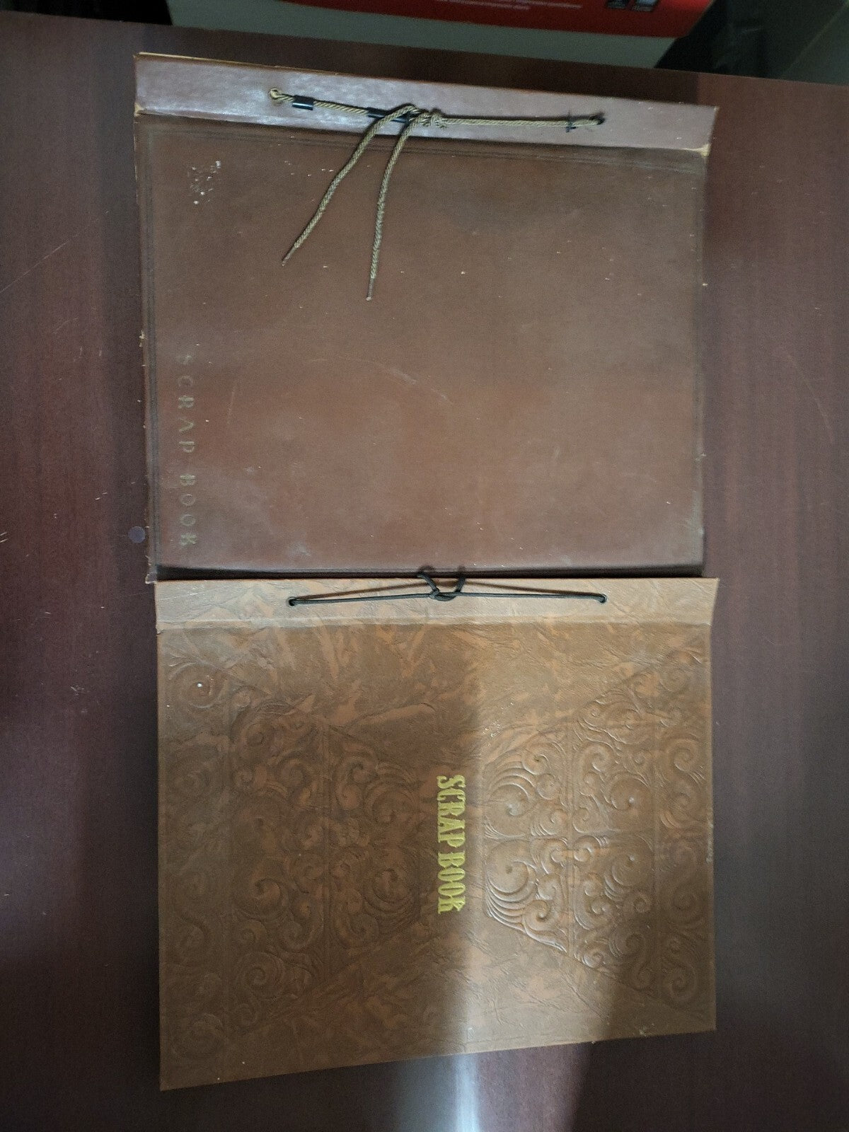 4 Vintage Scrapbook 14.5 x 11.75 x 1.75" Empty