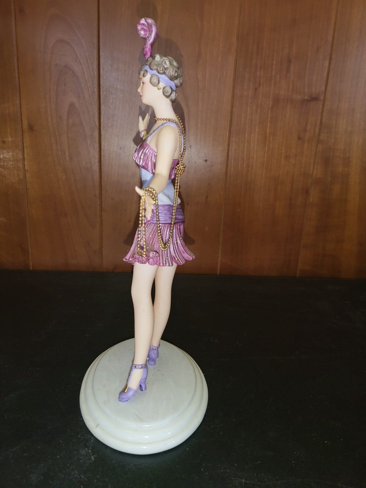 Figurine Lenox Swinging Sensation Flapper Dancer 10"H Porcelain