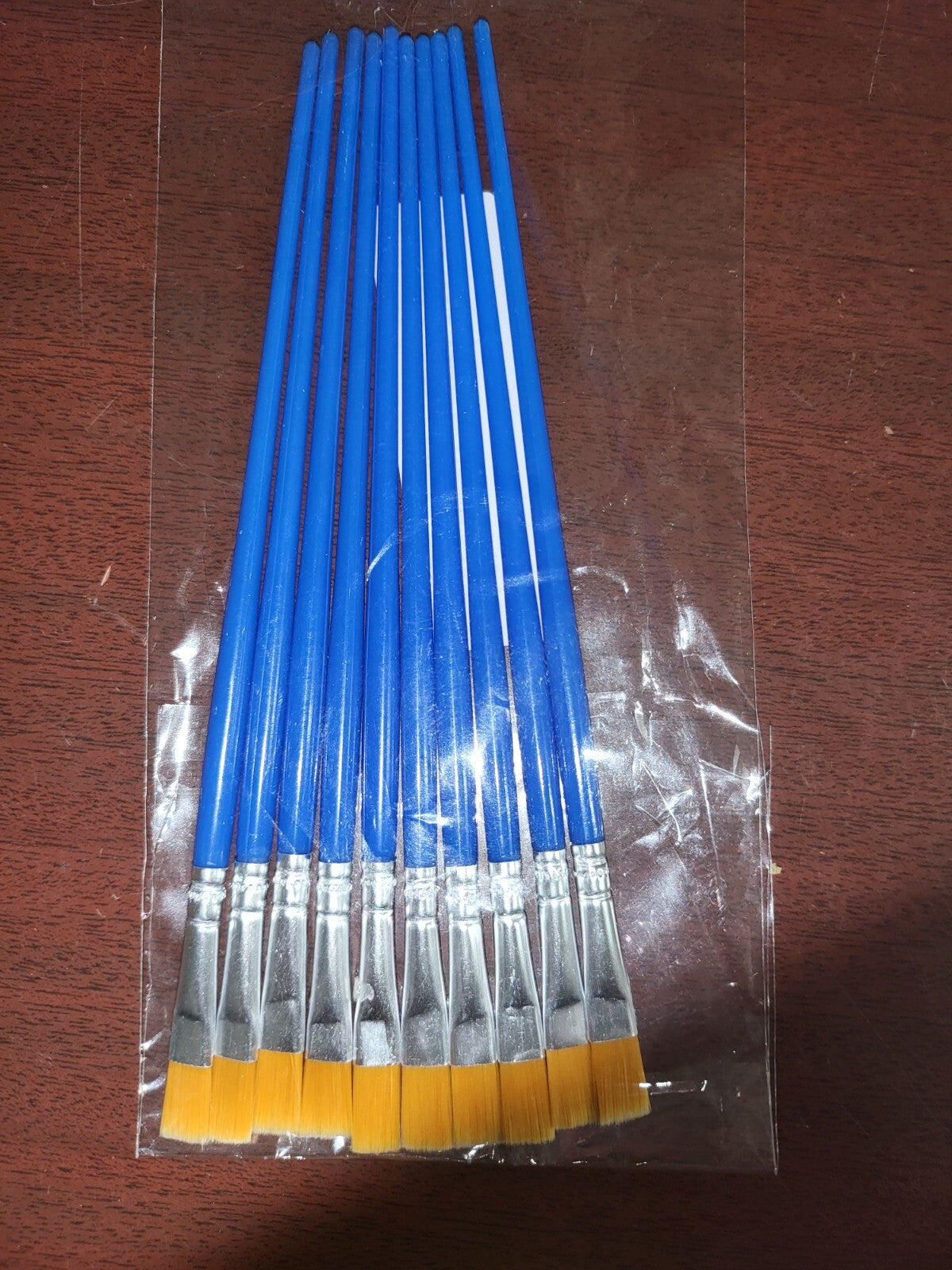 10 pc Paint Brush Set Quality Bristles for Handcraft Painting Staining *MORE
