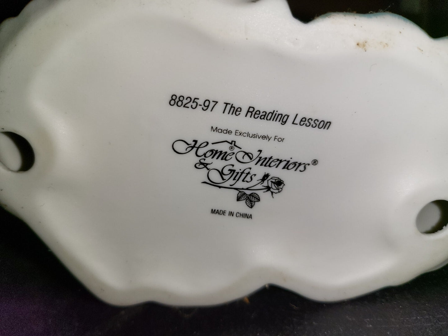 Home Interiors Figurine Ladies 8825-97 The Reading Lesson 7.5"H Ceramic