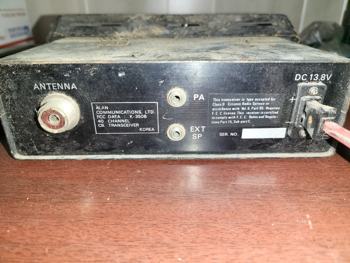 Vintage Lake Electronics CB Radio Transceiver for Parts