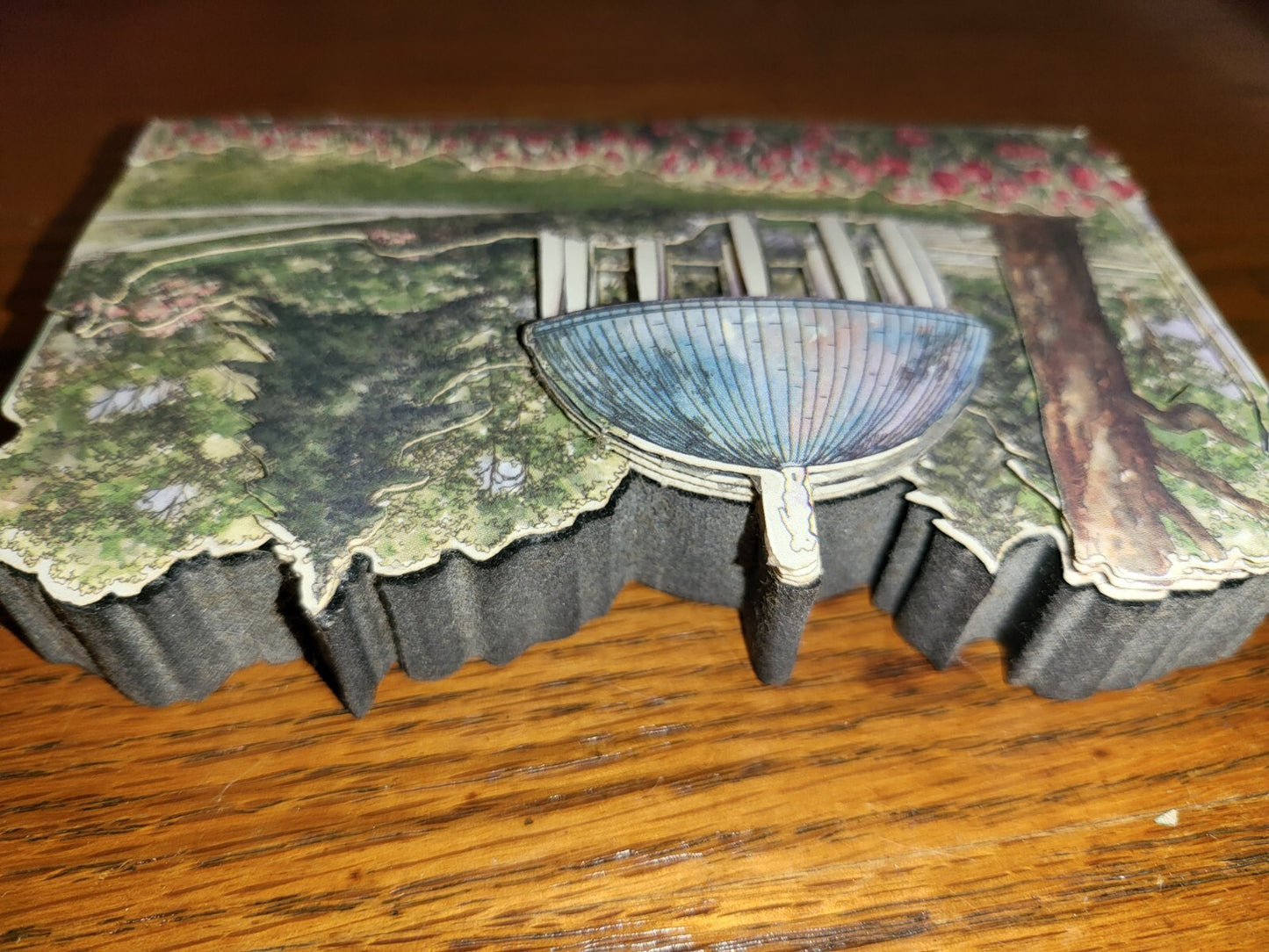 Wood Block Decor The Springhouse 3D Paper Layers The Greenbriar Gullet 1997