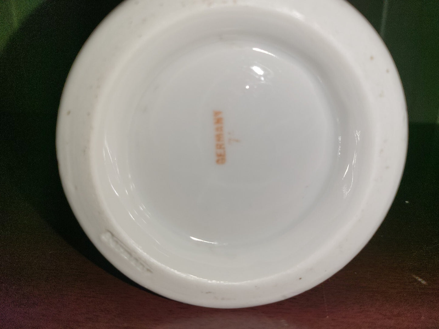 Coffee Mug Cup Made In Germany 3.75H x 3.5"W White Ceramic with Gold Trim