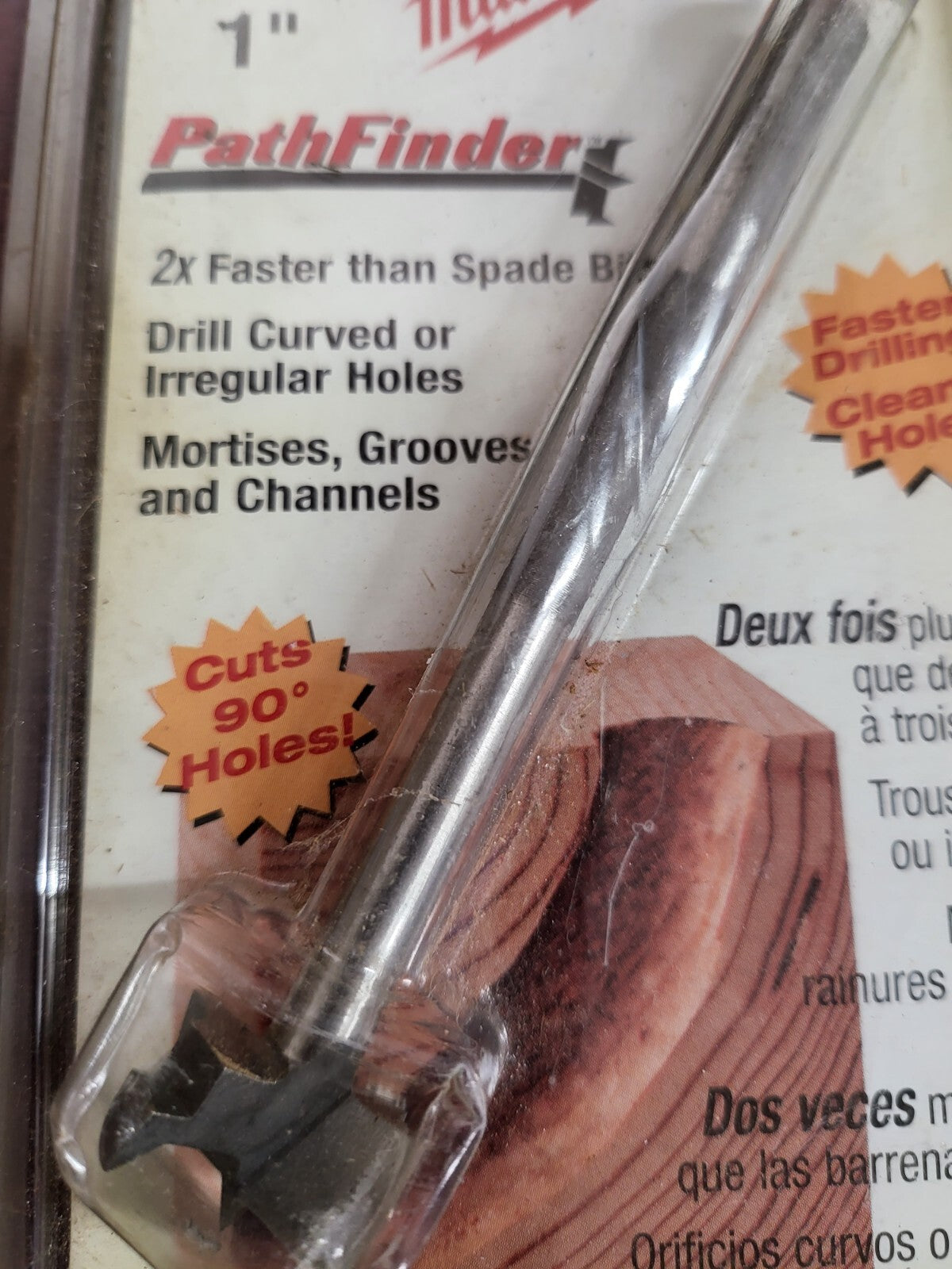 Milwaukee 1" Pathfinder Hole Saw Drill Bit Cuts up to 90° Damaged Package