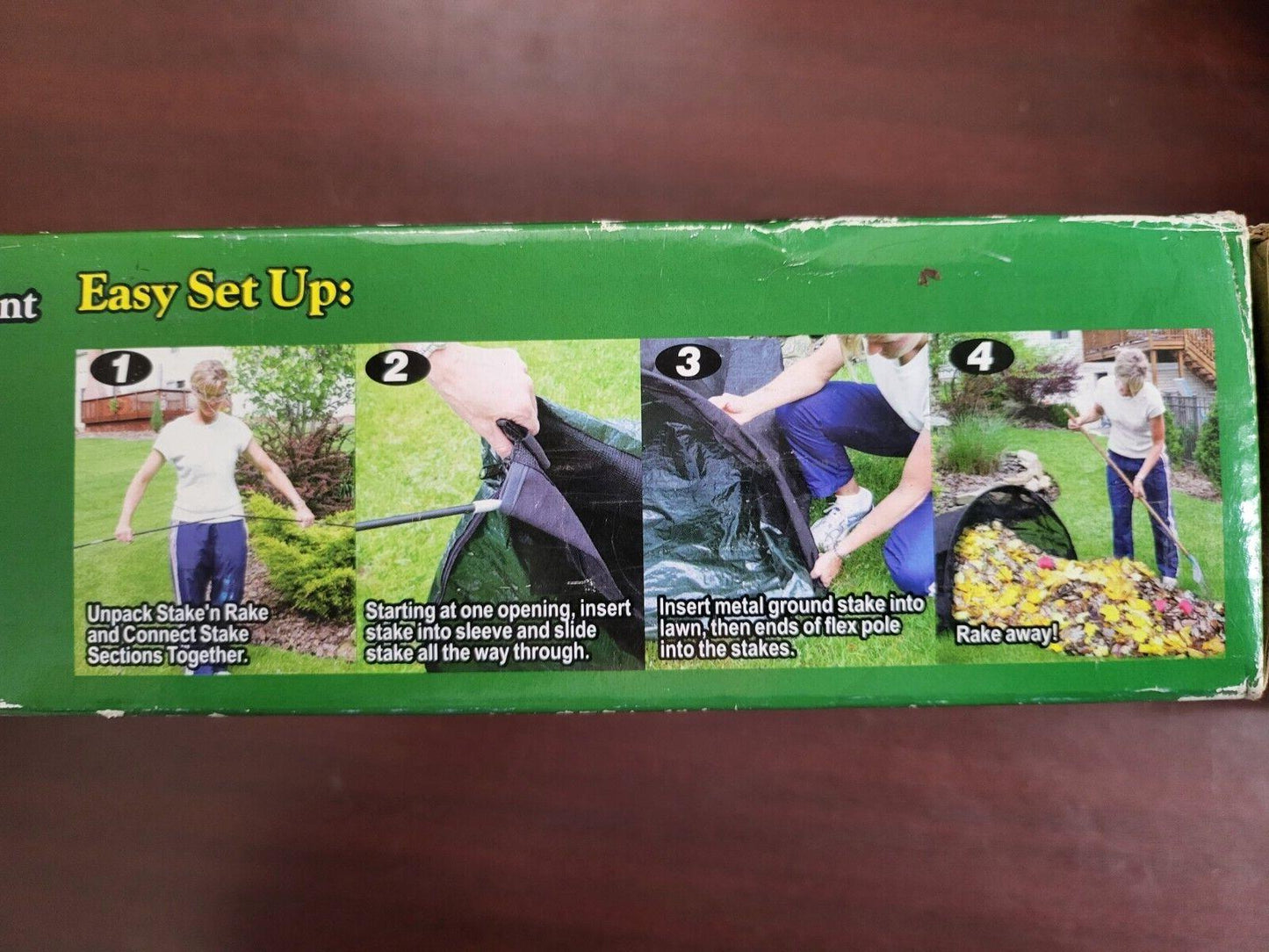 Stake 'N Rake Hands Free Reusable Lawn & Leaf Bag 40 Gallon Size / Polytuf Tarps
