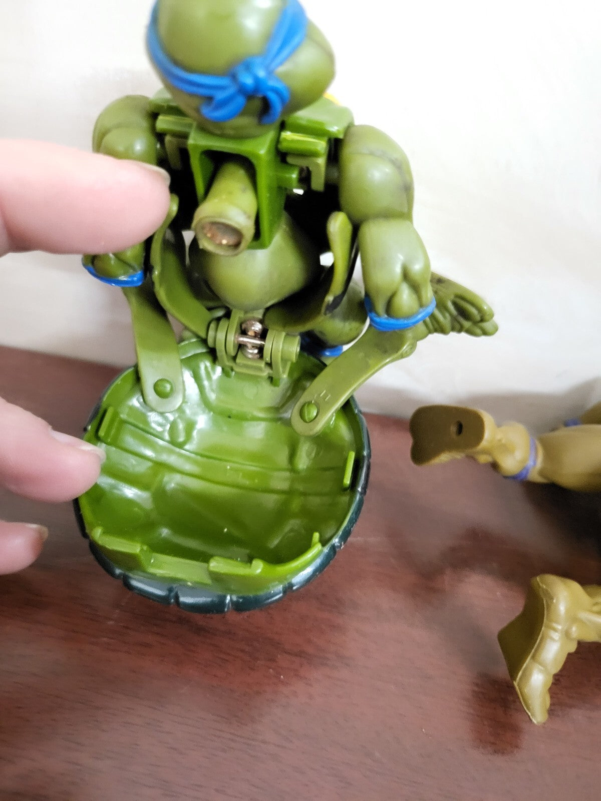 Teenage Mutant Ninja Turtles Action Figures 1992 Leonardo With Shell +1 *read pl