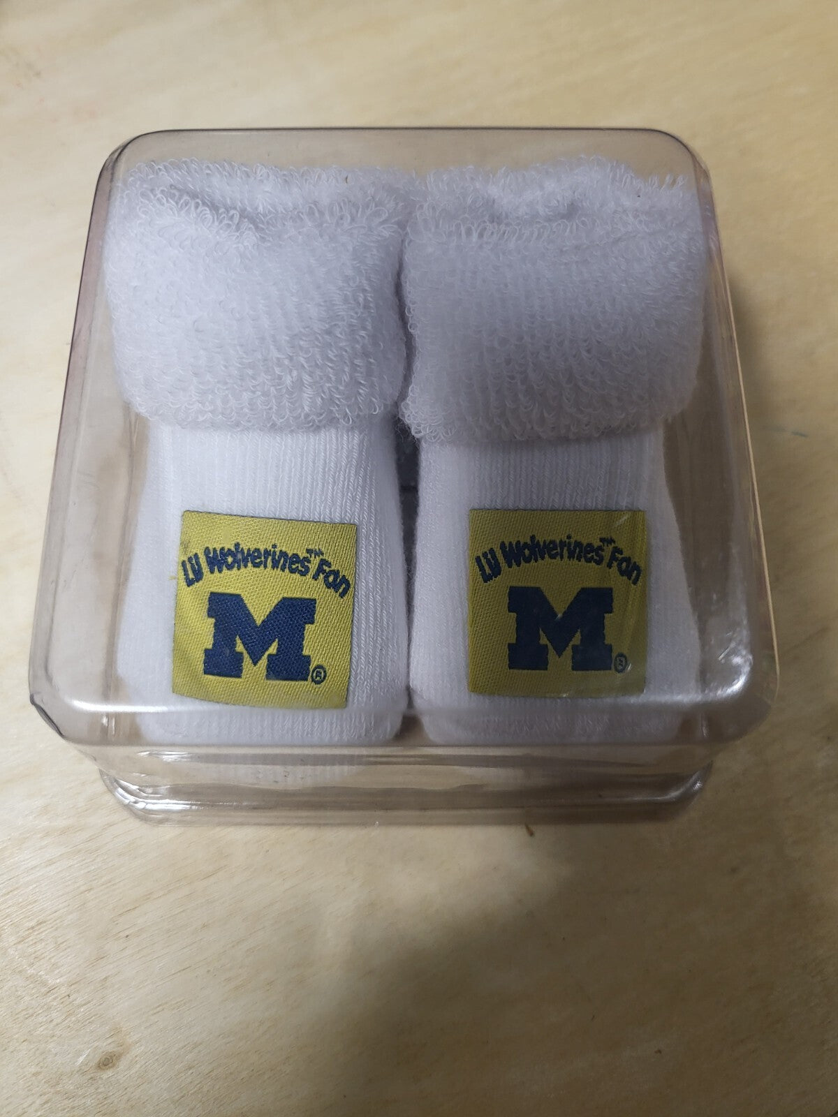 University of Michigan Baby Booties Newborn Lil Wolverines Fan Game Day Outfit