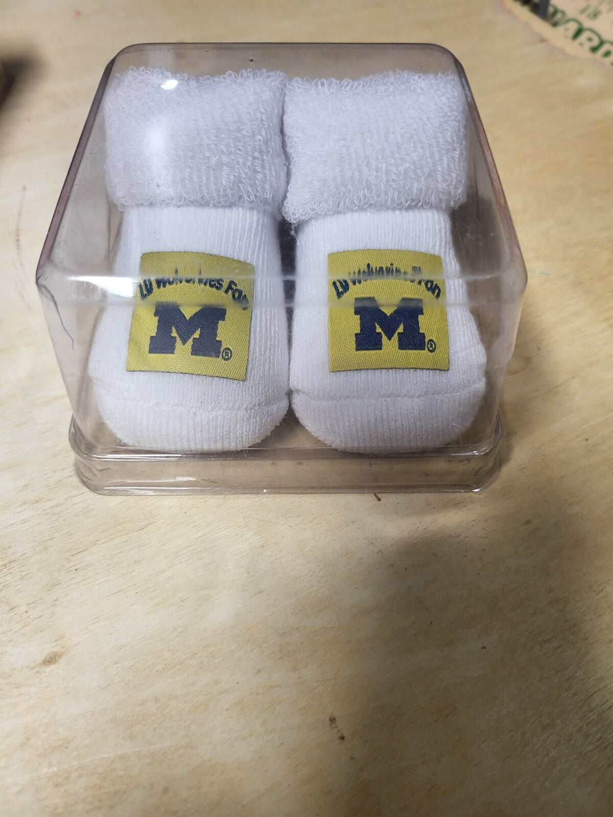 University of Michigan Baby Booties Newborn Lil Wolverines Fan Game Day Outfit