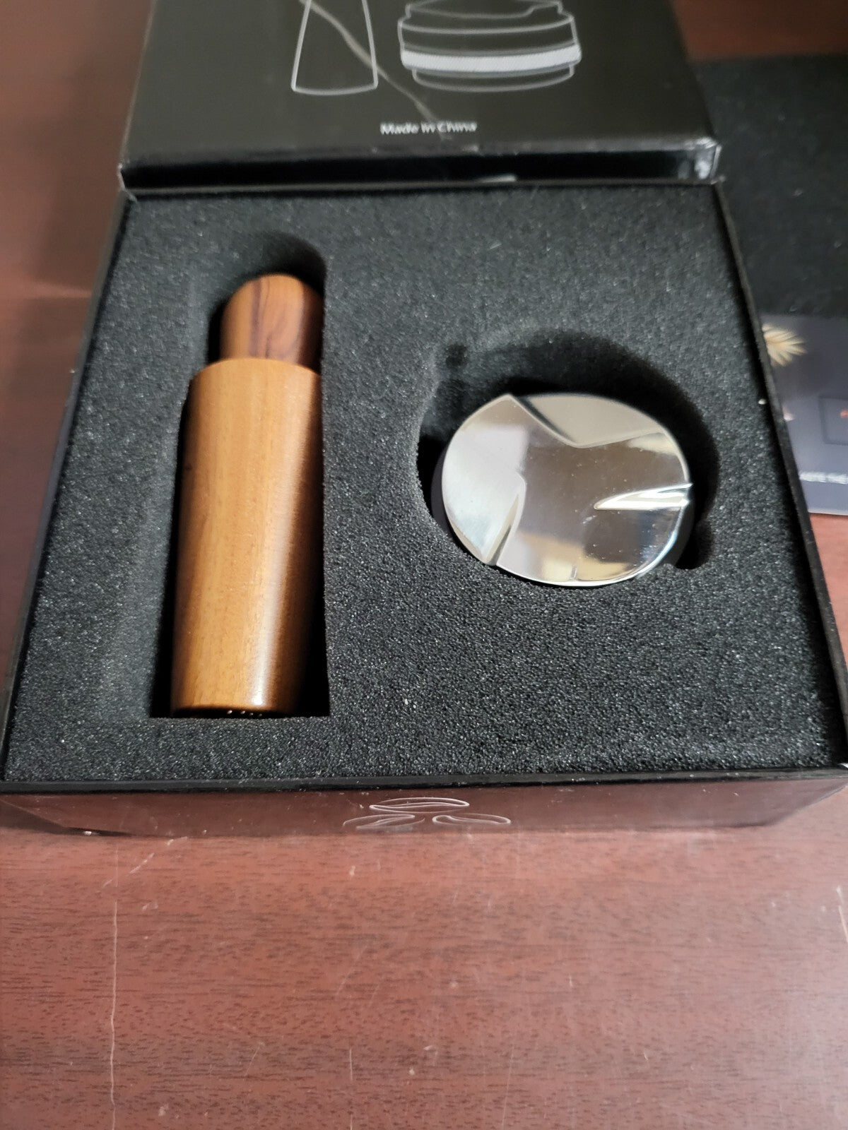 Espresso Tamper Distributor & Stirrer 58.5mm in Display Box Heavy Steel