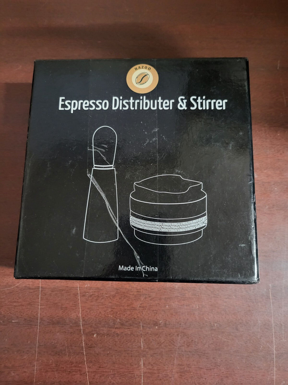 Espresso Tamper Distributor & Stirrer 58.5mm in Display Box Heavy Steel