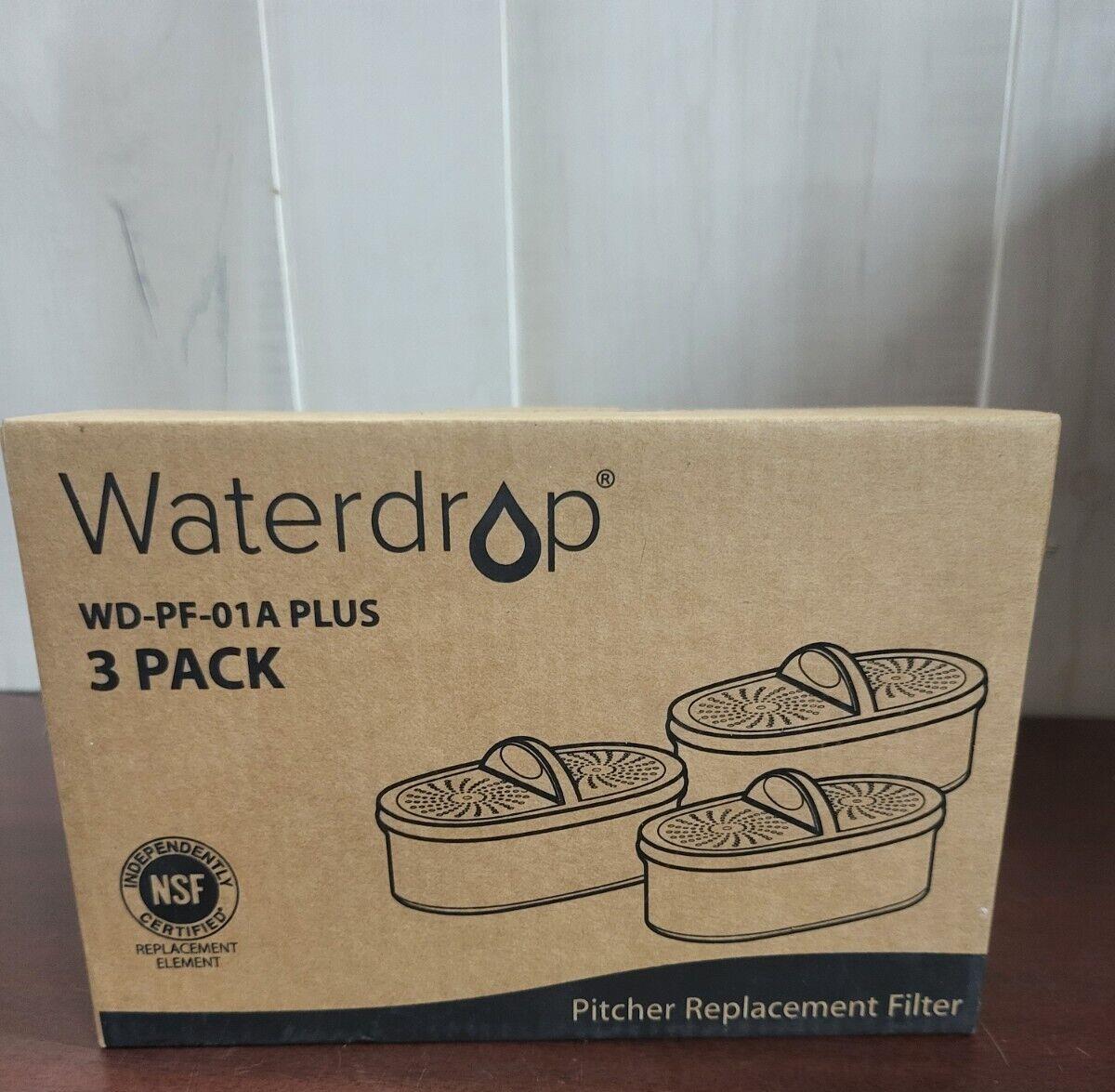2 pack Waterdrop Replacement Filters for All Waterdrop Pitcher & Dispenser Filtr