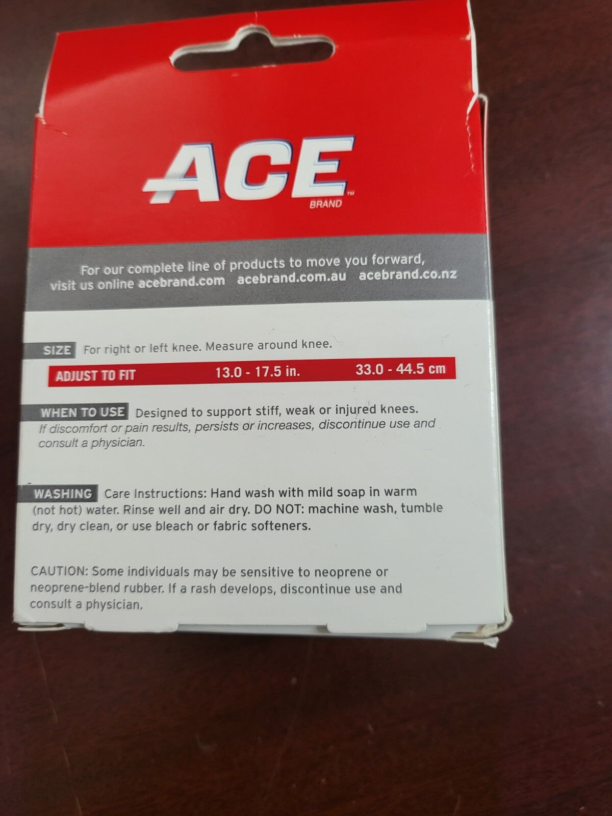 Ace Compression Adjustable Knee Support Brace One Size