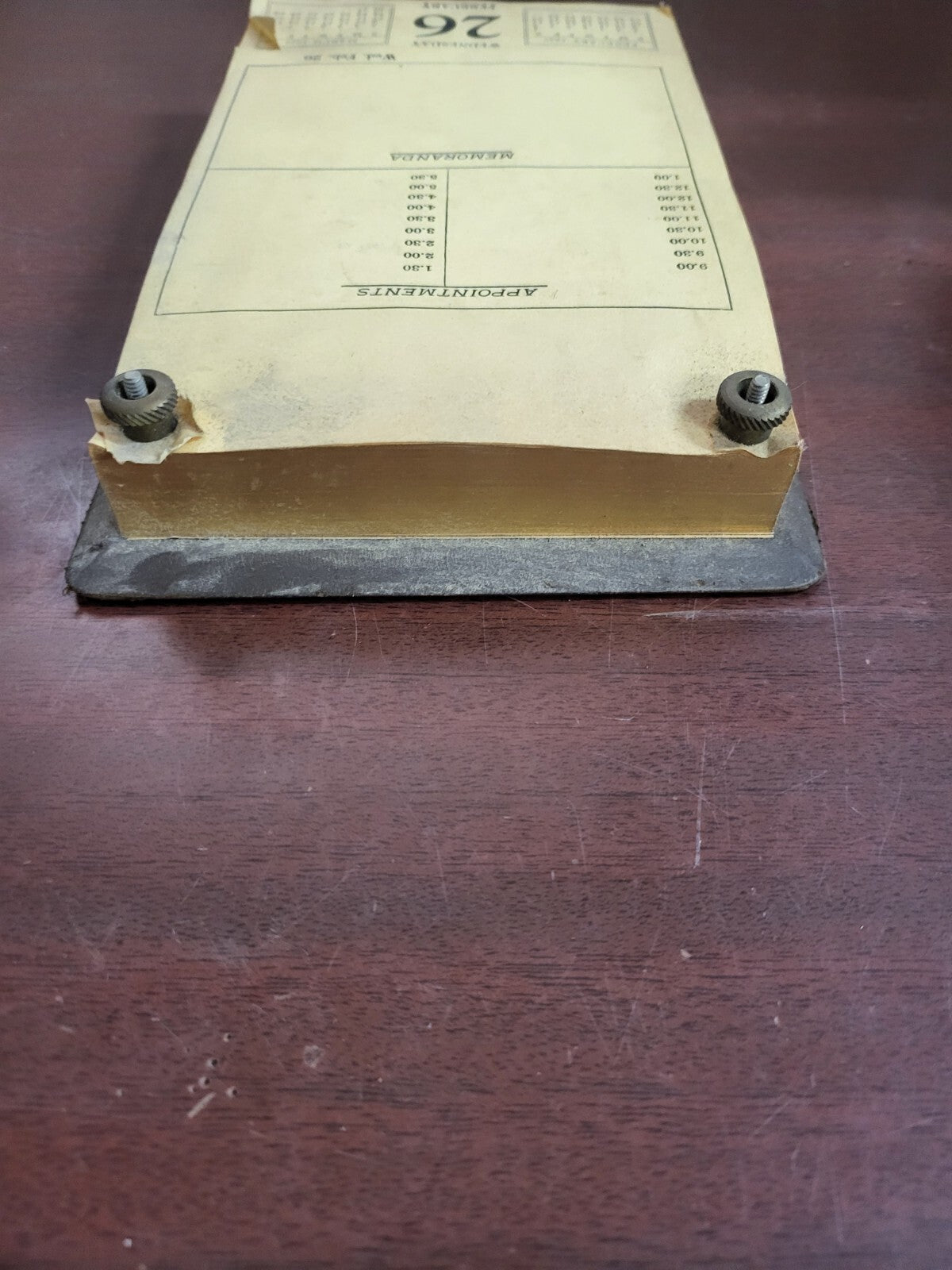 1930 Desk Appointment Calendar 9 x 6" Refillable #4318