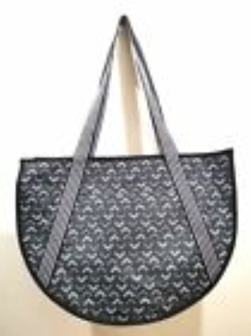 thirty-one Round Utility Tote Tip Top Chevron 12.5H x 7.5D x 19"W Shoulder Purse