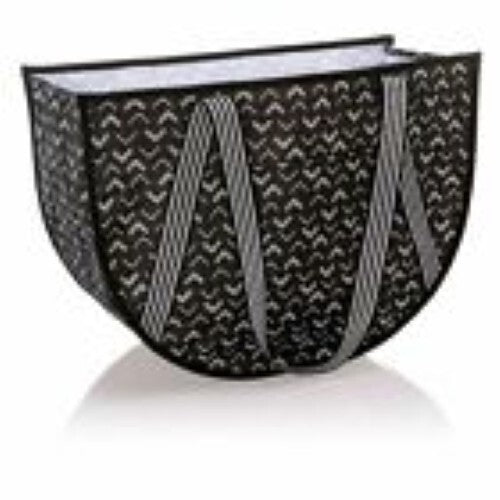 thirty-one Round Utility Tote Tip Top Chevron 12.5H x 7.5D x 19"W Shoulder Purse