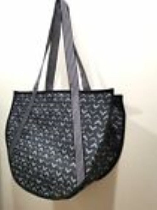 thirty-one Round Utility Tote Tip Top Chevron 12.5H x 7.5D x 19"W Shoulder Purse