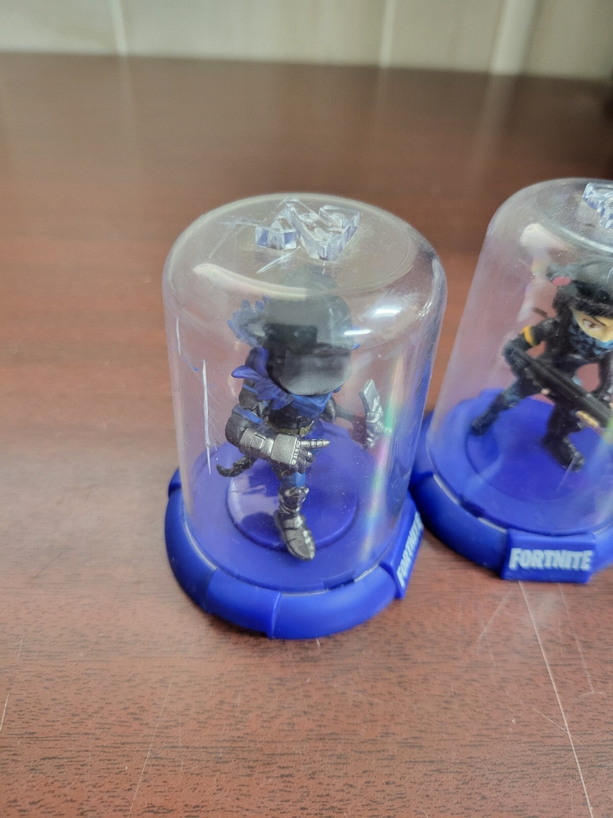 3 Fortnite Action Figures in Domed Cases ~3" H * read
