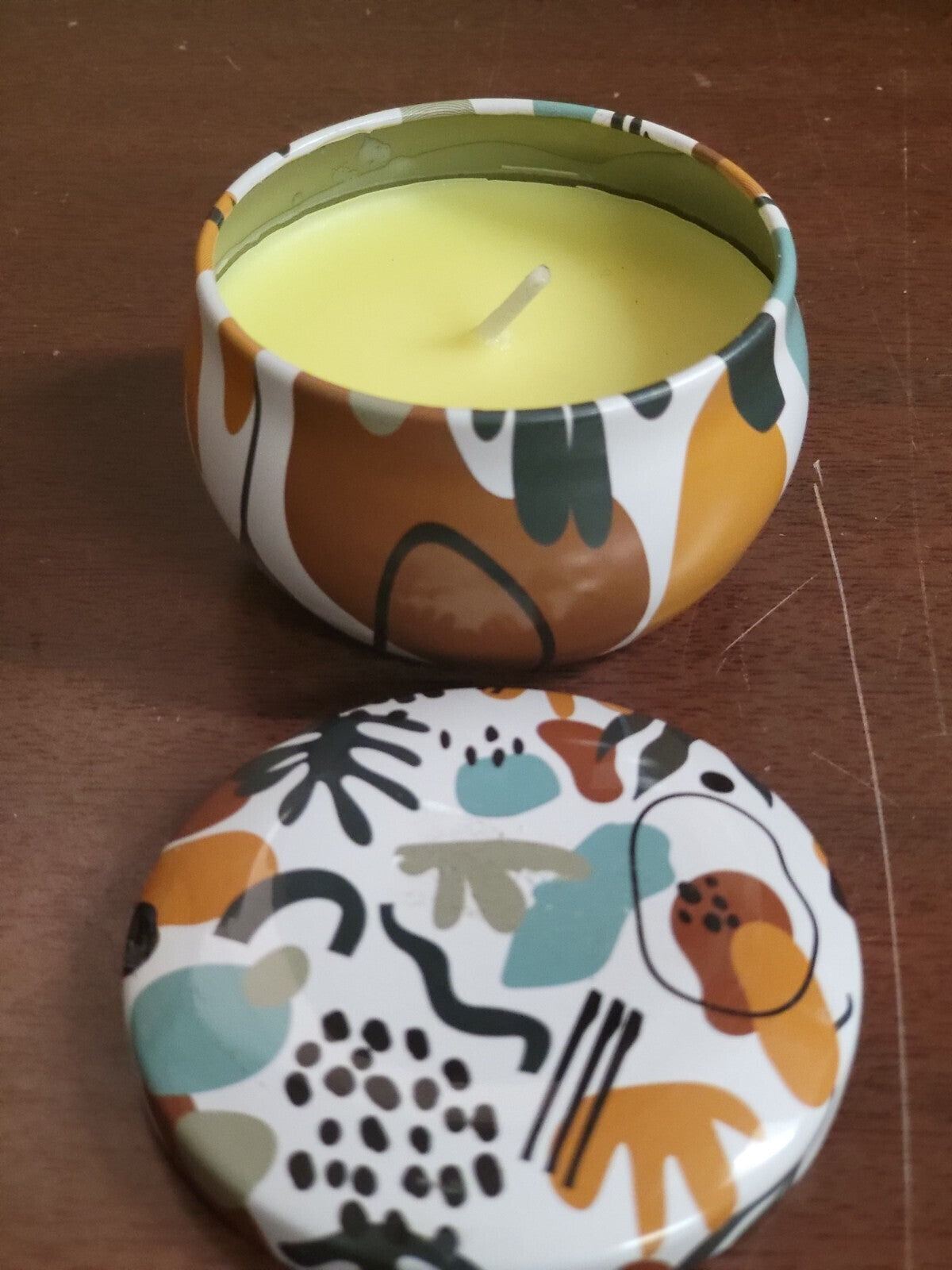 Mediterranean Fig Scented Candle in Tin 2.5oz Soy Wax 2.5 x 1.6"