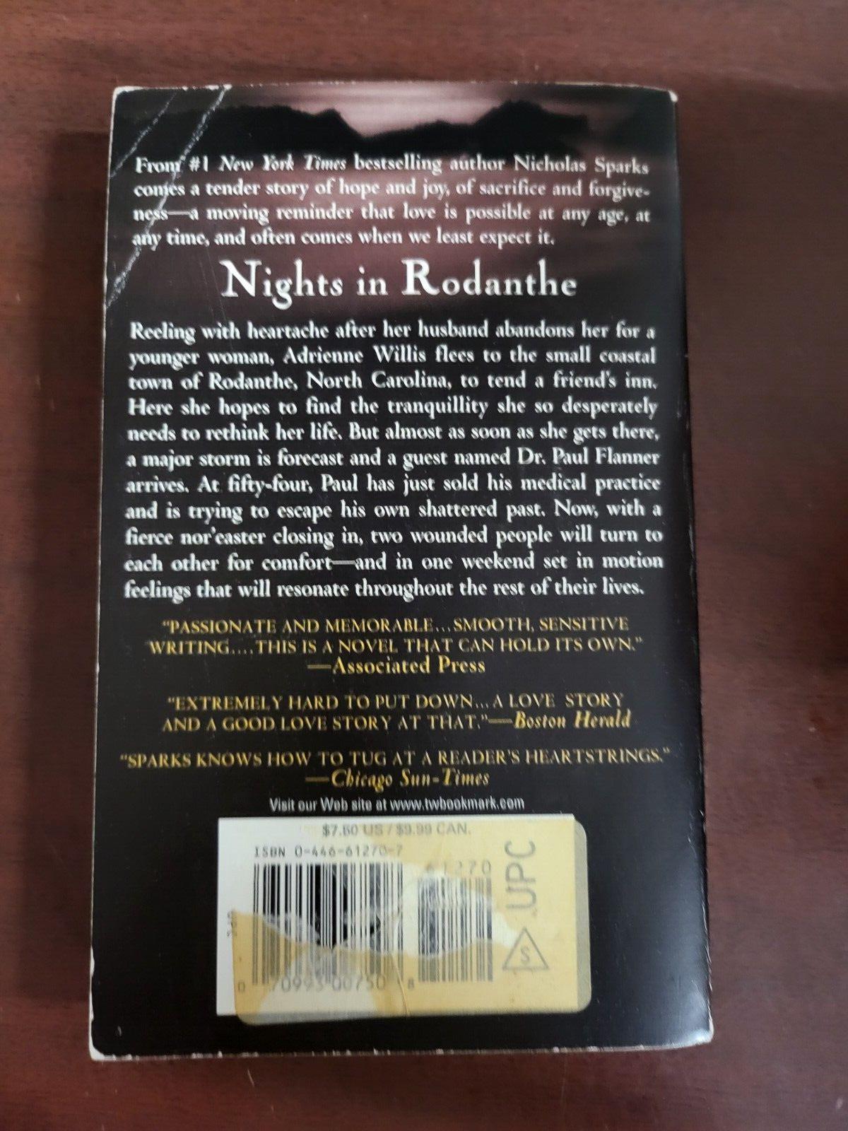 Book - Nights in Rodanthe by Nicholas Sparks Warner publ
