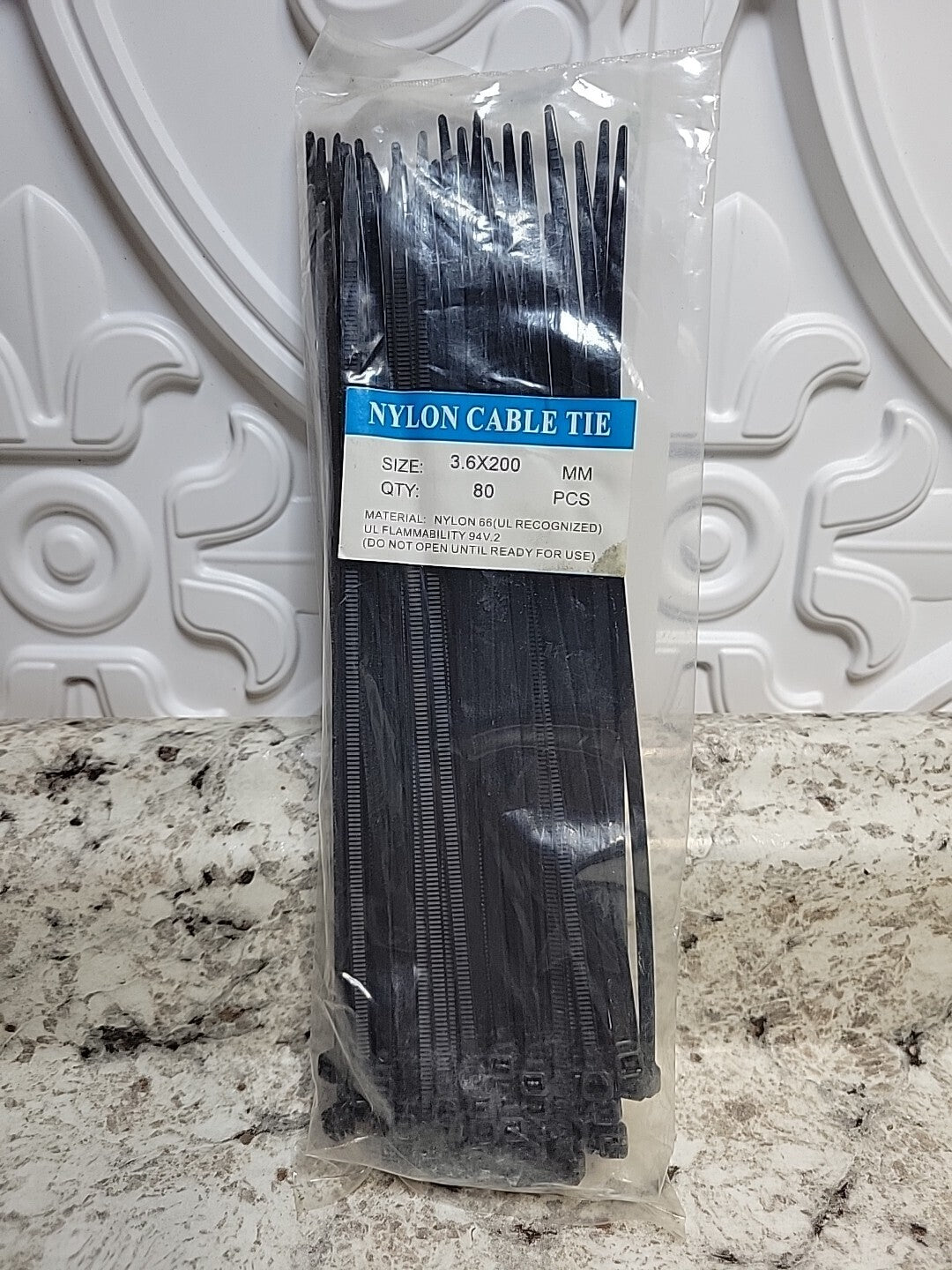 80pc Nylon Cable Tie 3.6x200