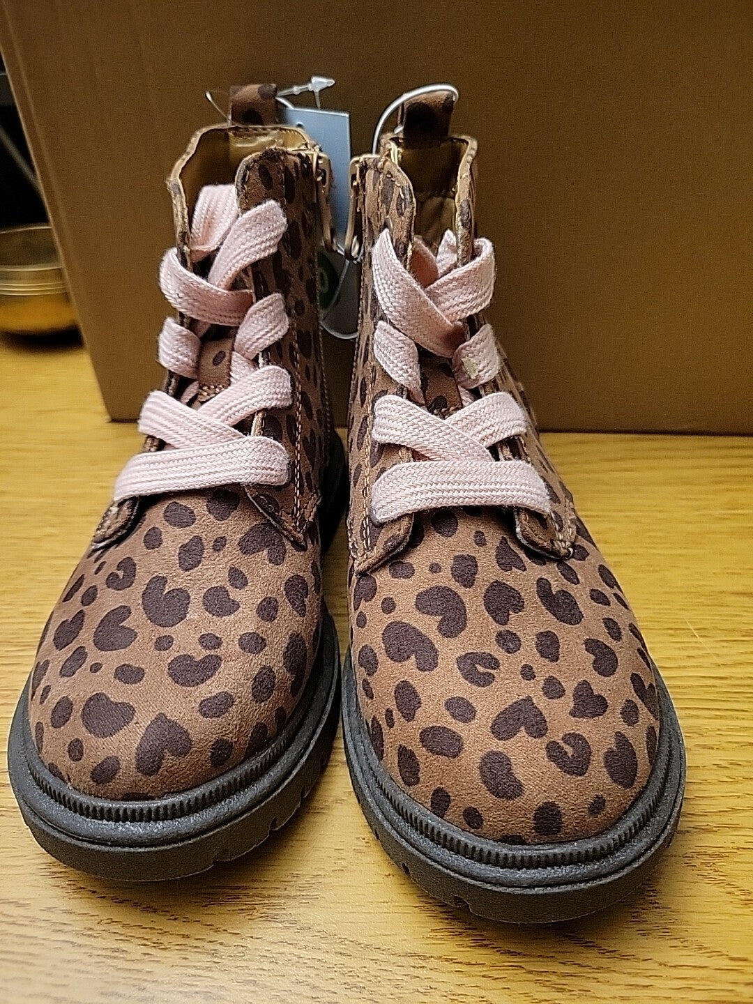 Cat & Jack Girls Size 10 Boots leopard Print