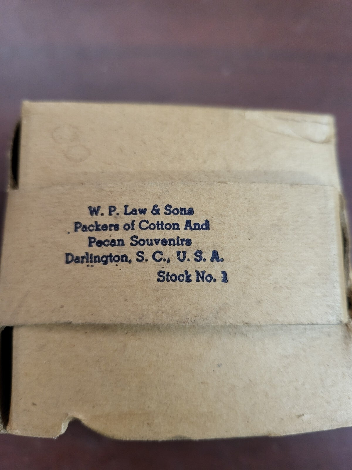 A Cotton Boll From The Fields of Snowy White Cotton & Pecan Souveniers SC #4317