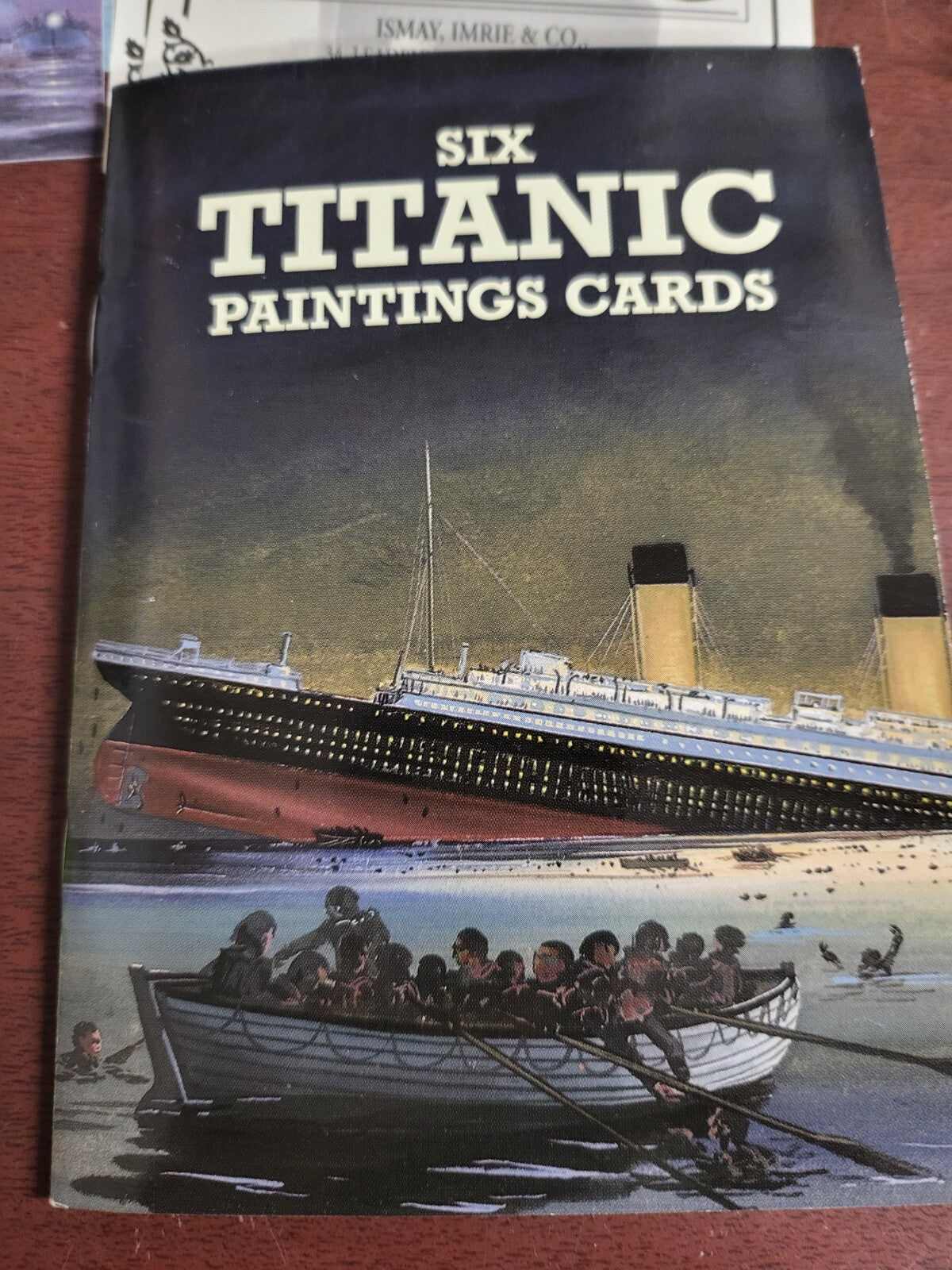 Titanic Paintings Cards 6 by J Batchelor + Ticket, Boarding Pass, Postcard #205