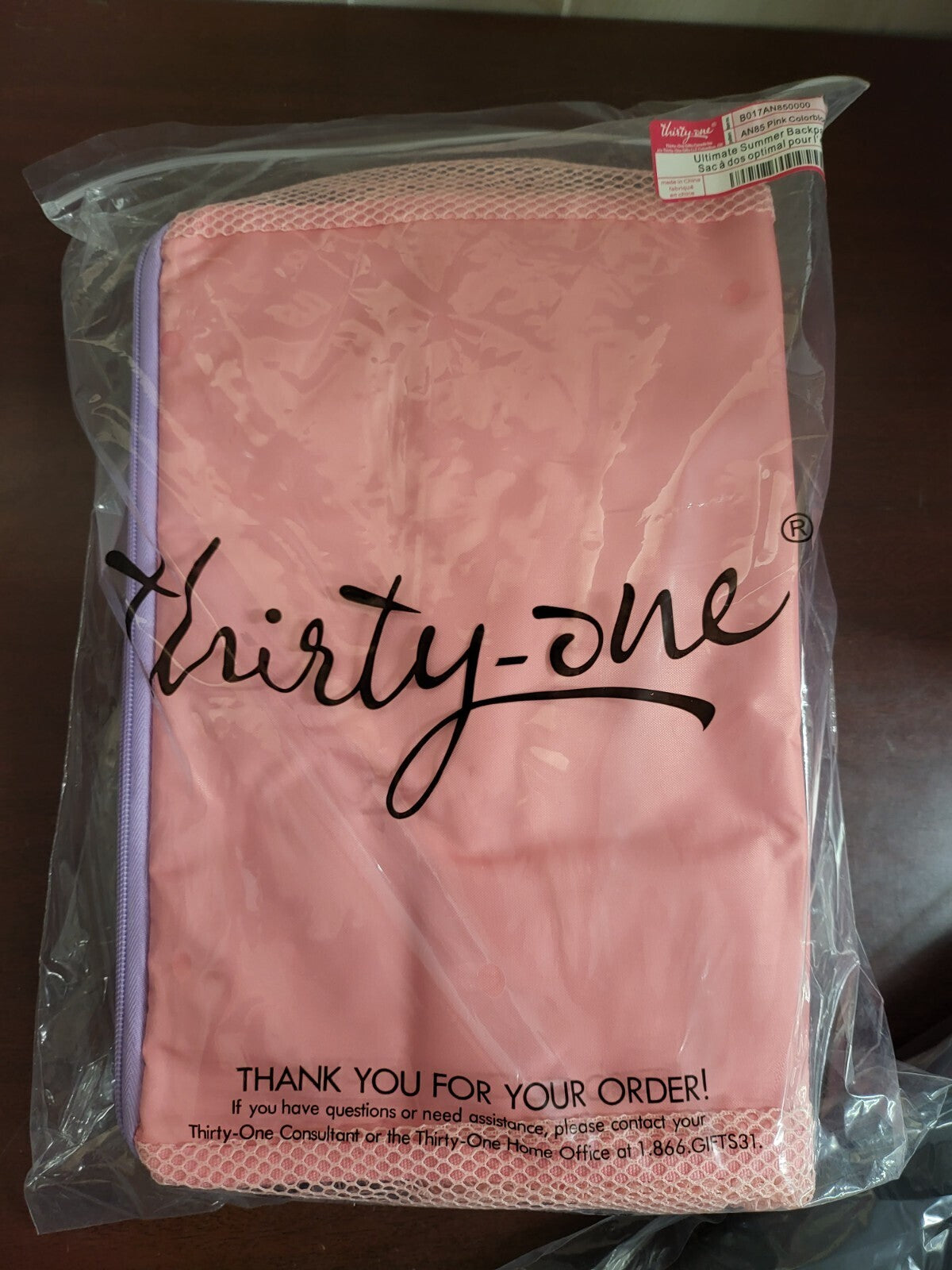 thirty-one Ultimate Summer Backpack Pink Colorblock NWT