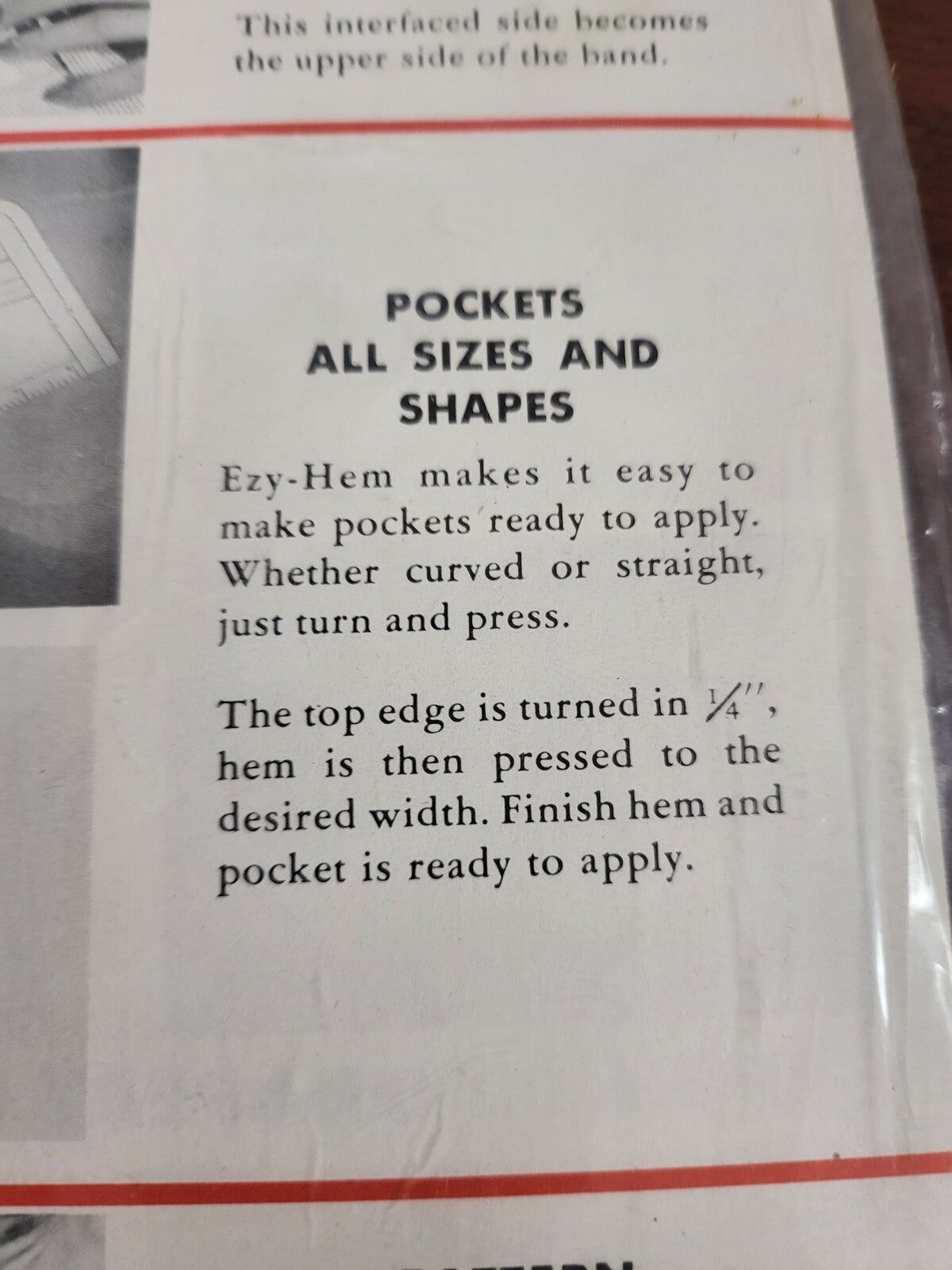 Dritz Ezy-Hem Gauge Sewing Repairs Alterations Patterns MORE NIP