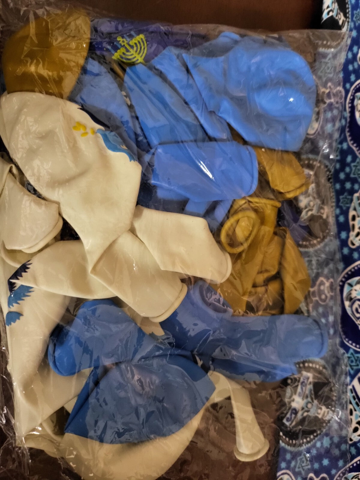 40 Hanukkah Supplies Jewish Balloons in 4 Designs NIP ~10"