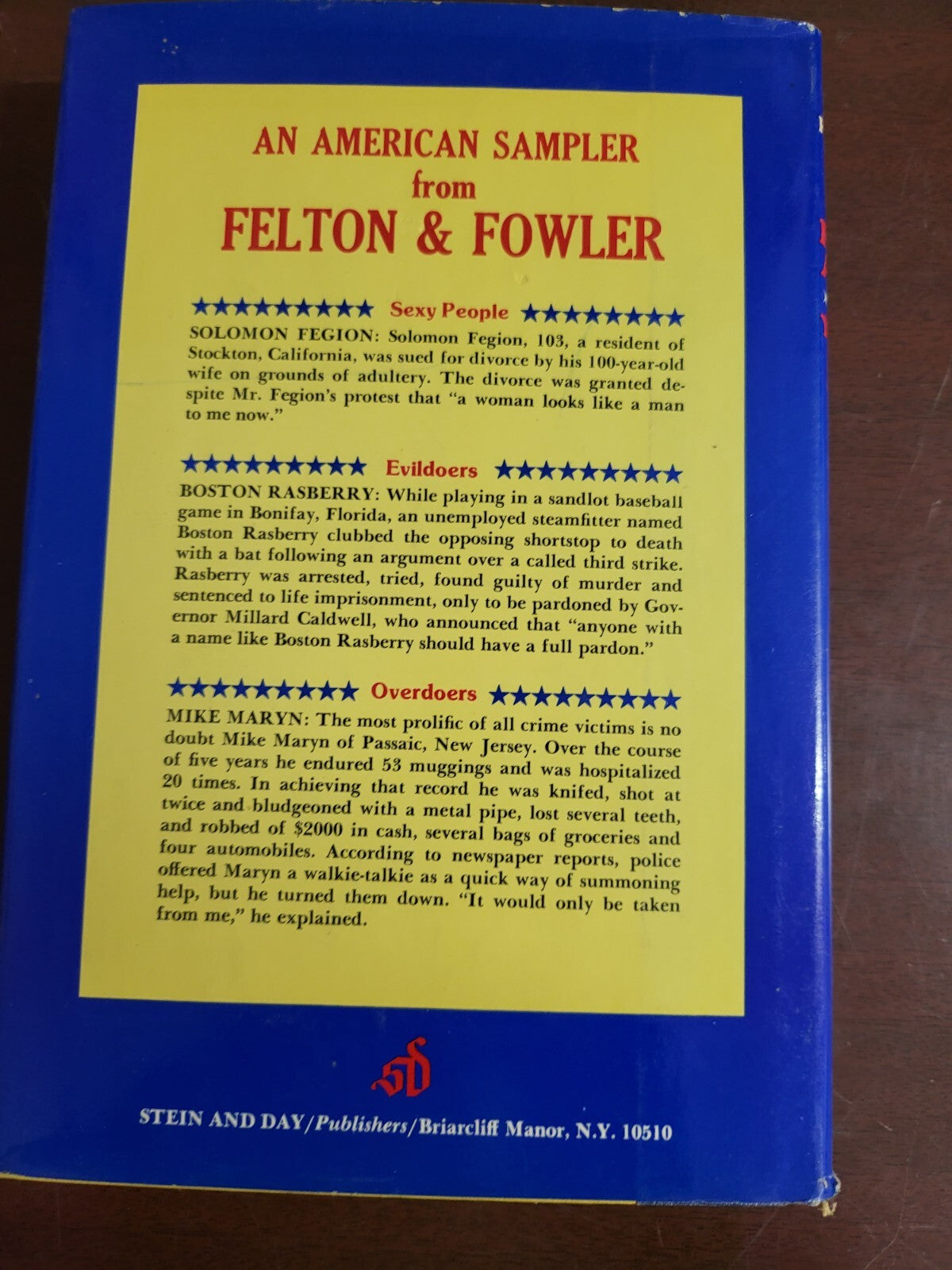 Book - Felton & Fowler's Famous Americans You Never Knew Existed #2685