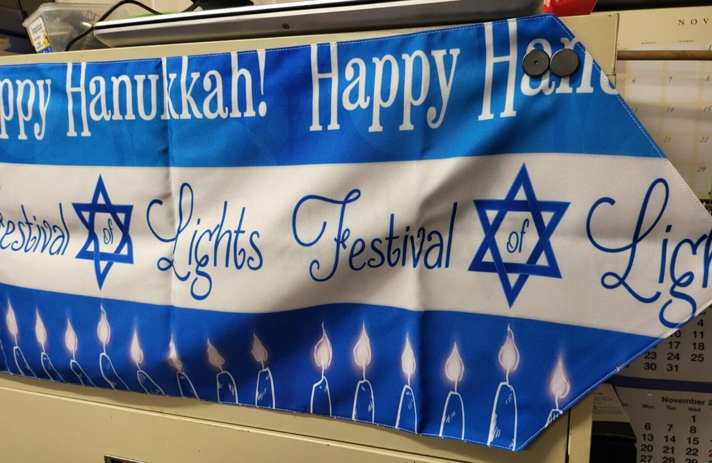 Hanukkah Banner Festival Of Lights 70L x 12.5"H NIP