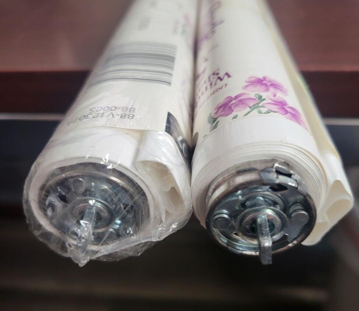 2 - Light Filtering Solid Window Shade Roller Blind 36W x 72"L White NWT