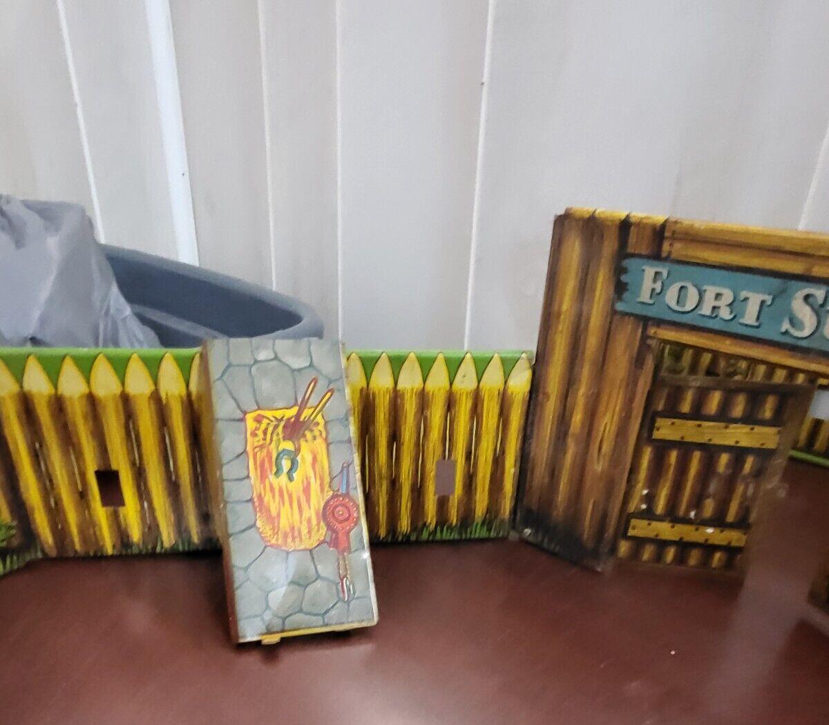 1950s Fort Superior Play Set 9 Pieces T Cohn Cohen