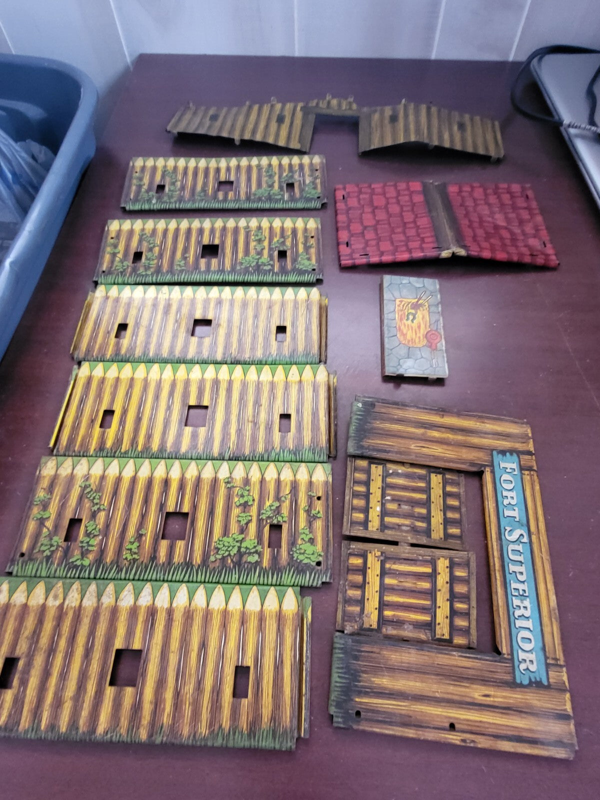 1950s Fort Superior Play Set 9 Pieces T Cohn Cohen