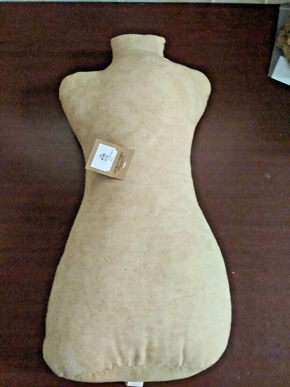 Mannequin Body Form Doll Torso 20"H Plain Fabric Covered Foam Filled NWT