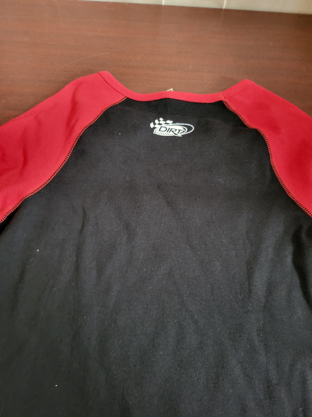 Girls T-Shirt I LOVE DIRT GOTTA RACE size XLARGE Black, Red Ch 17" L 21" Long