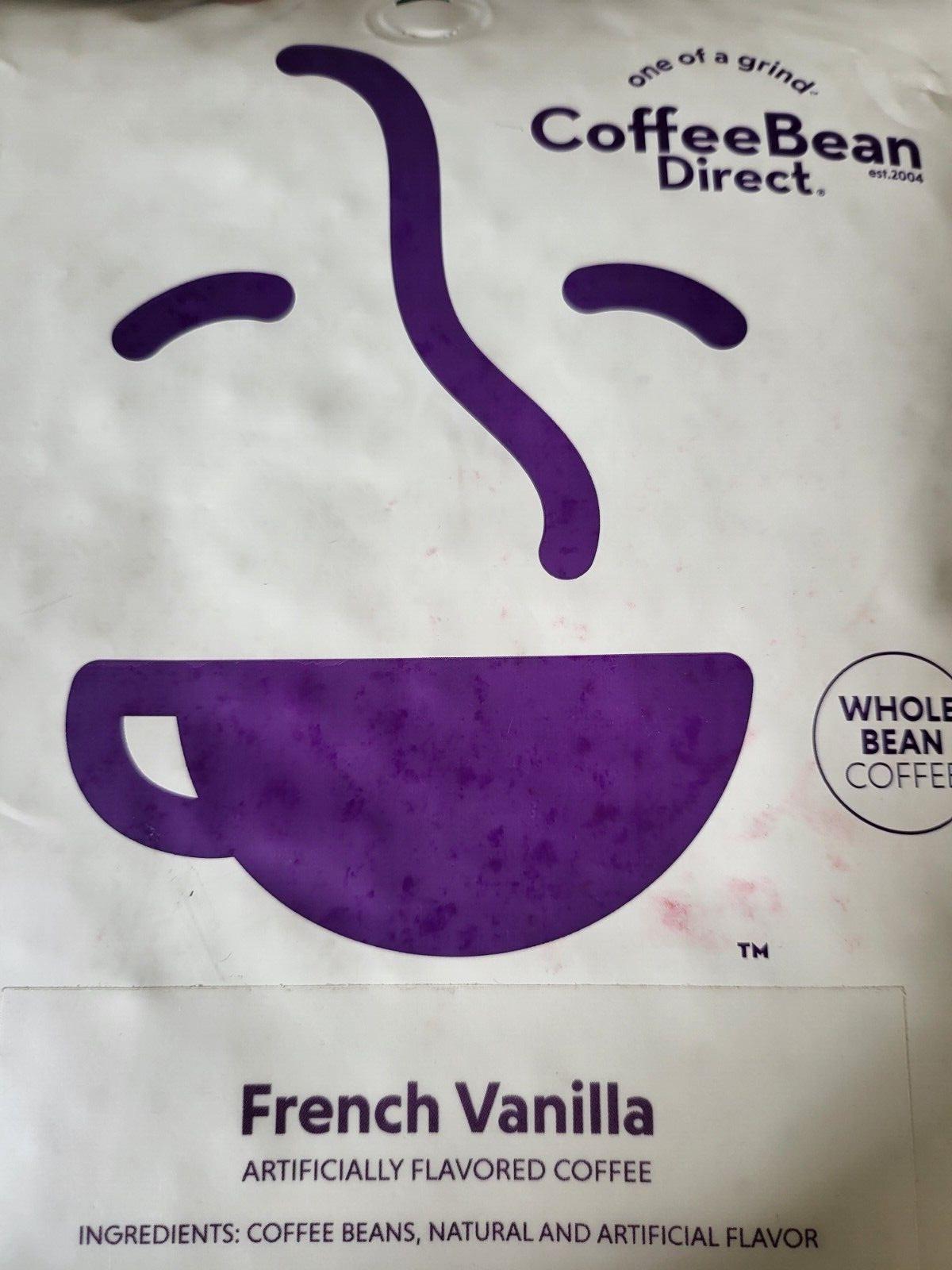 11oz Coffee Beans French Vanilla Fresh Sealed in Reclosable Bag