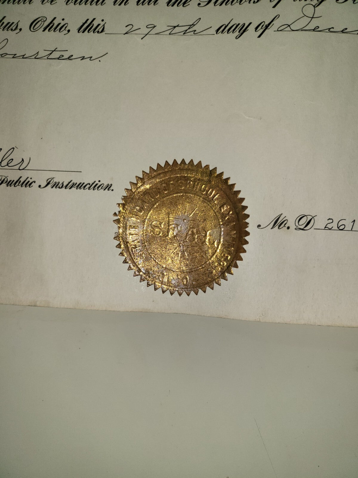 5 Antique Documents Lenora Eisele PA OH 1918 - 20 BOE US Treasury More
