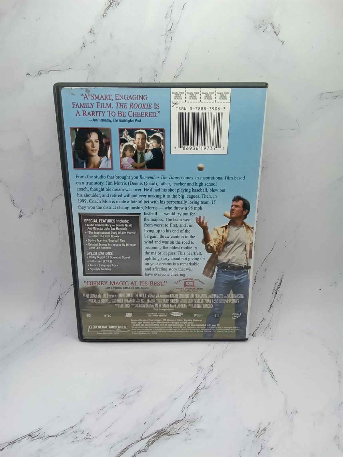 Dennis Quaid The Rookie Dvd