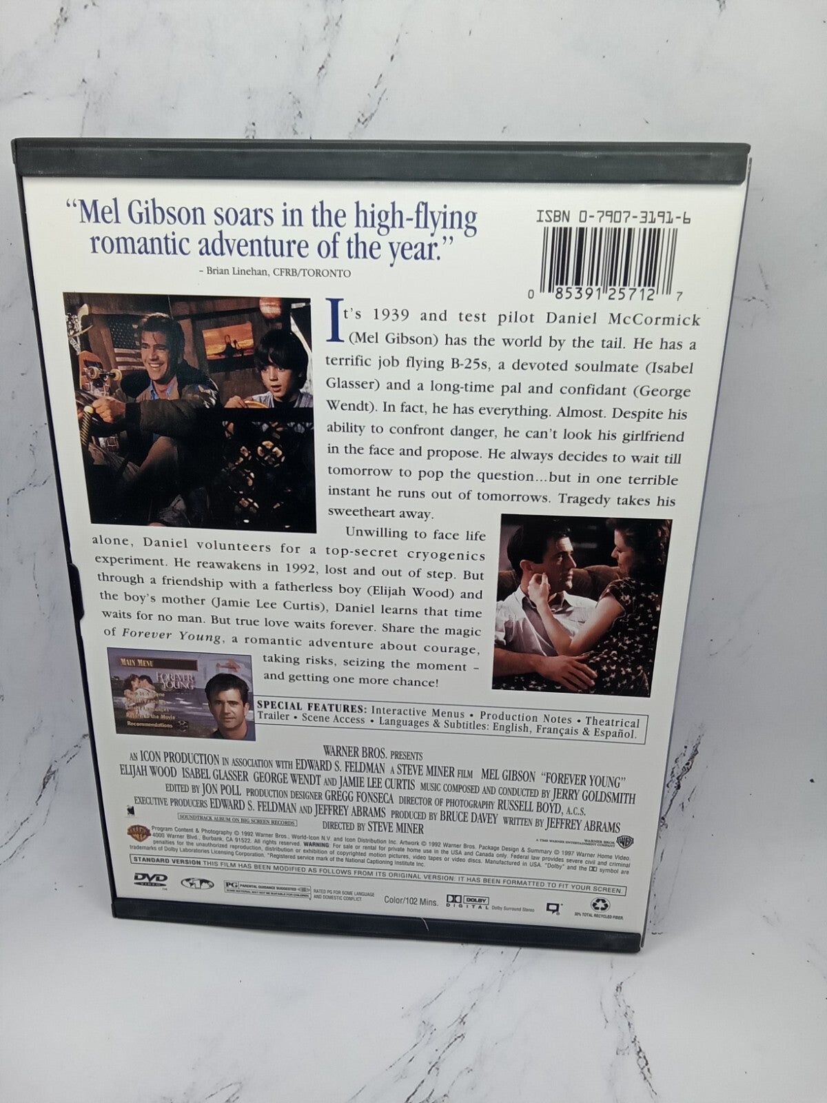 Mel Gibson Forever Young Dvd