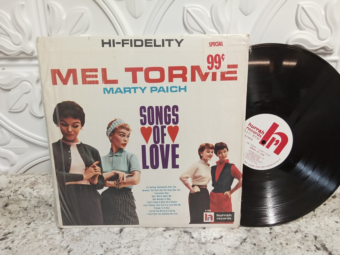 Mel Torme Marty Paich Songs of Love Vinyl Record