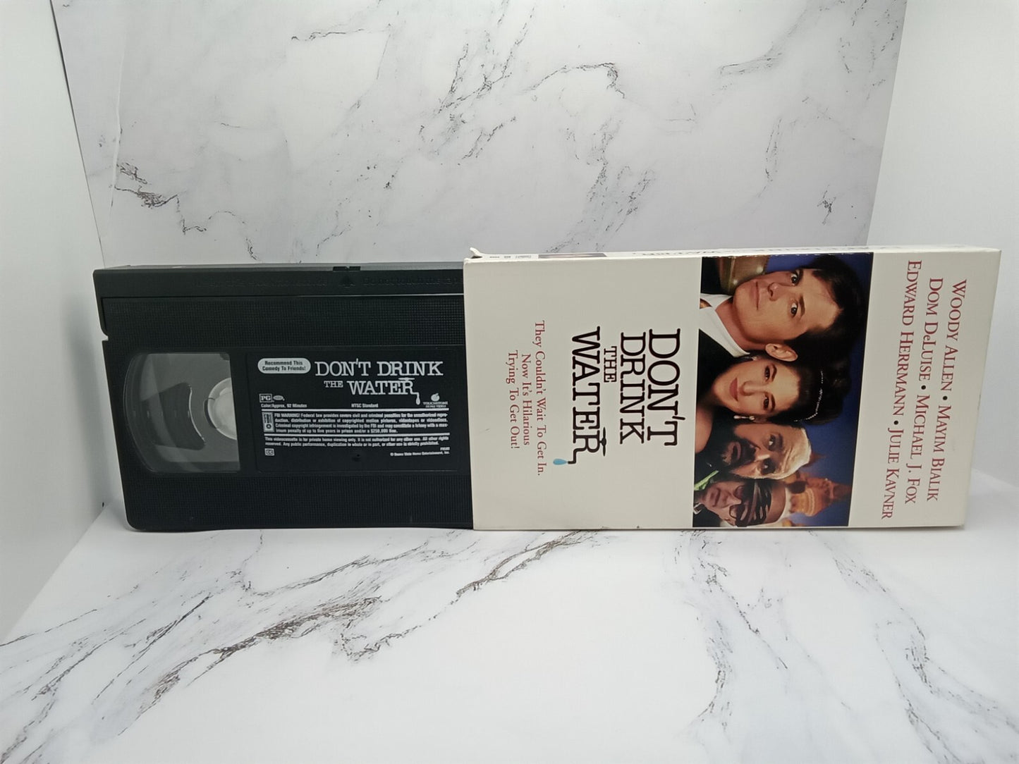 Don't Drink the Water VHS Tape Woody Allen Michael J Fox