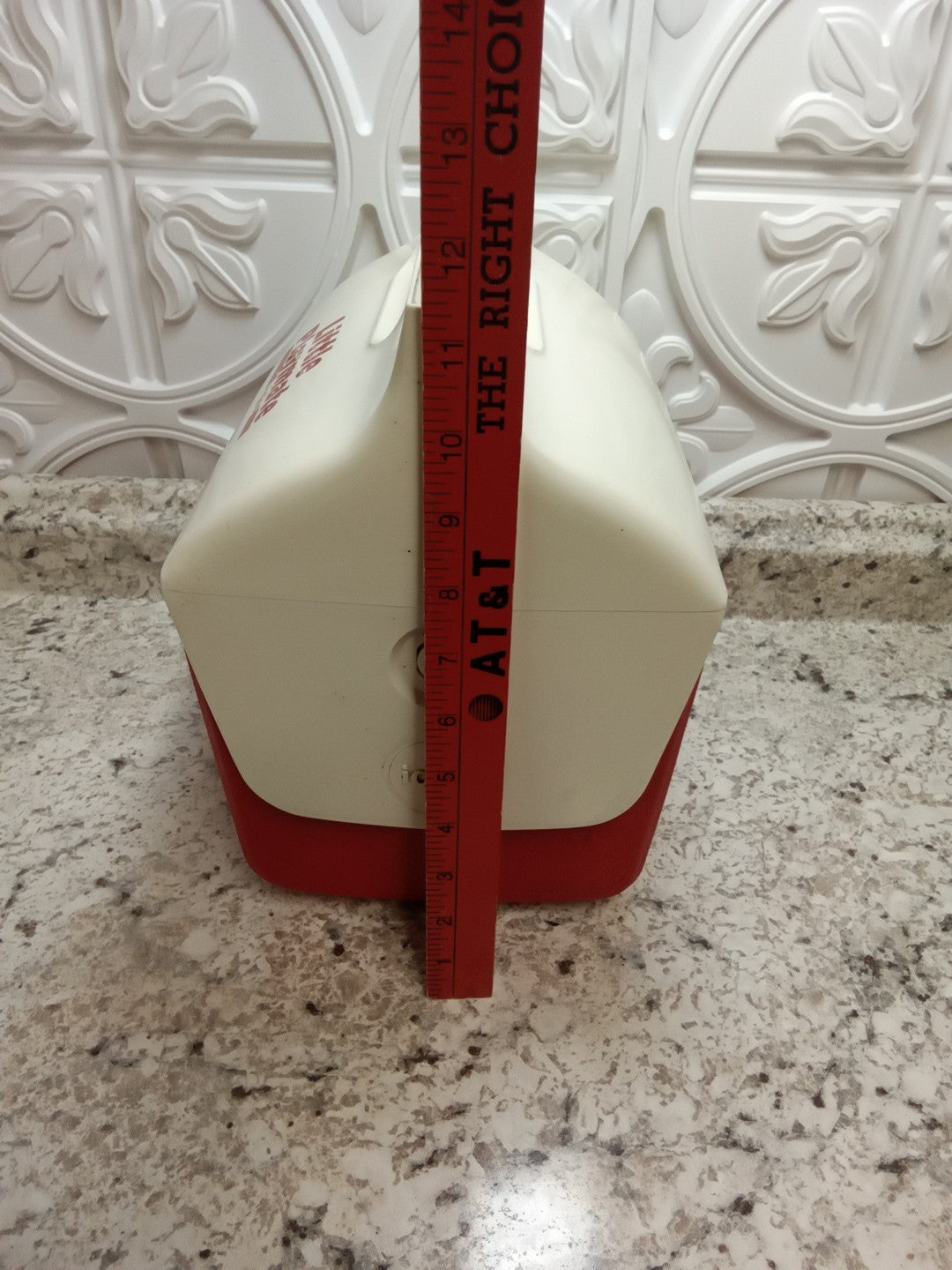 Igloo Little Playmate Cooler Vintage Red & White Push Button