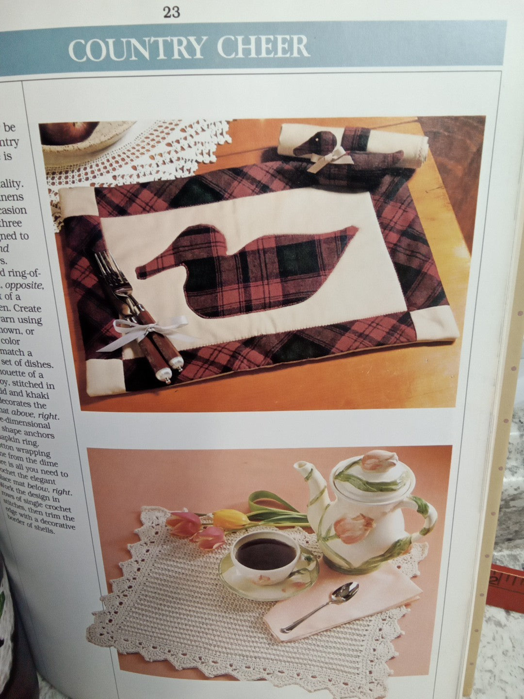 Vintage Better Homes & Gardens Country Bazaar Crafts Book 1986 HC