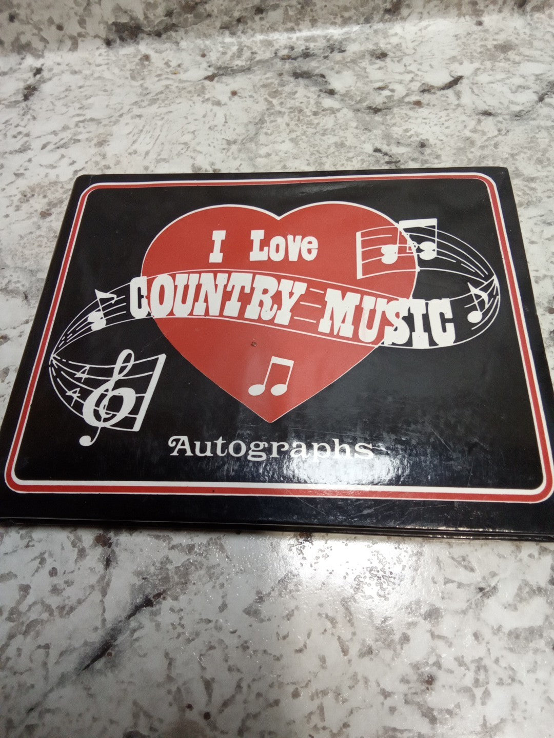 I Love Country Music Empty Autographs Book