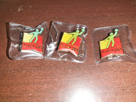3 Kodak Official Sponsor of Seoul Korea '88 Olympic Games Pins EKC88 #180