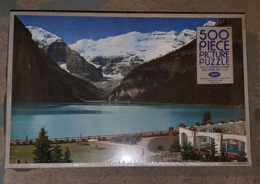 Vintage Jigsaw Puzzle Mountains Jaymar Picture #227 Heavy Board 13 x 18"  500 pc
