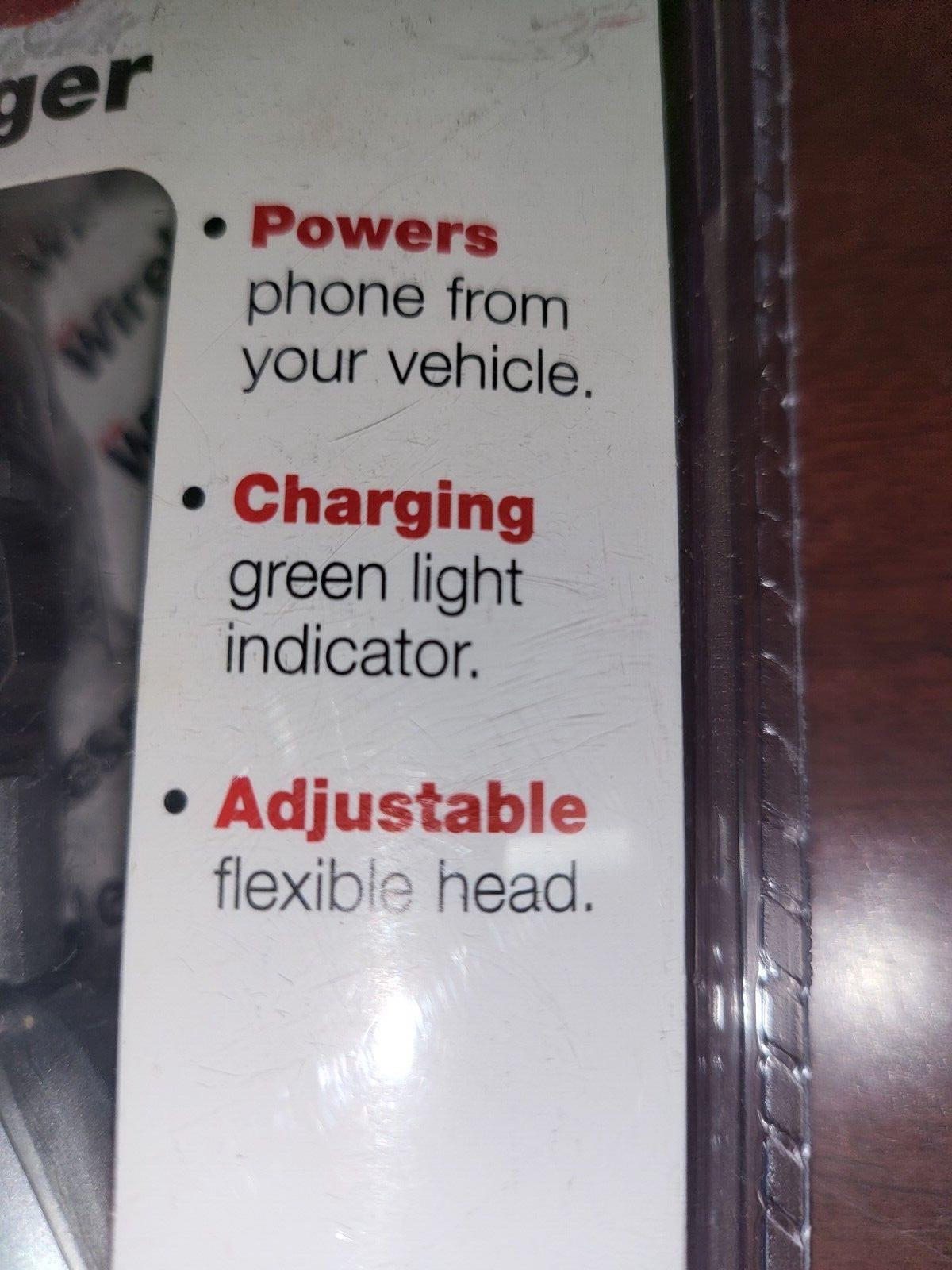 Just Wireless Mobile Charger for Motorola  3 Plug types  NIP