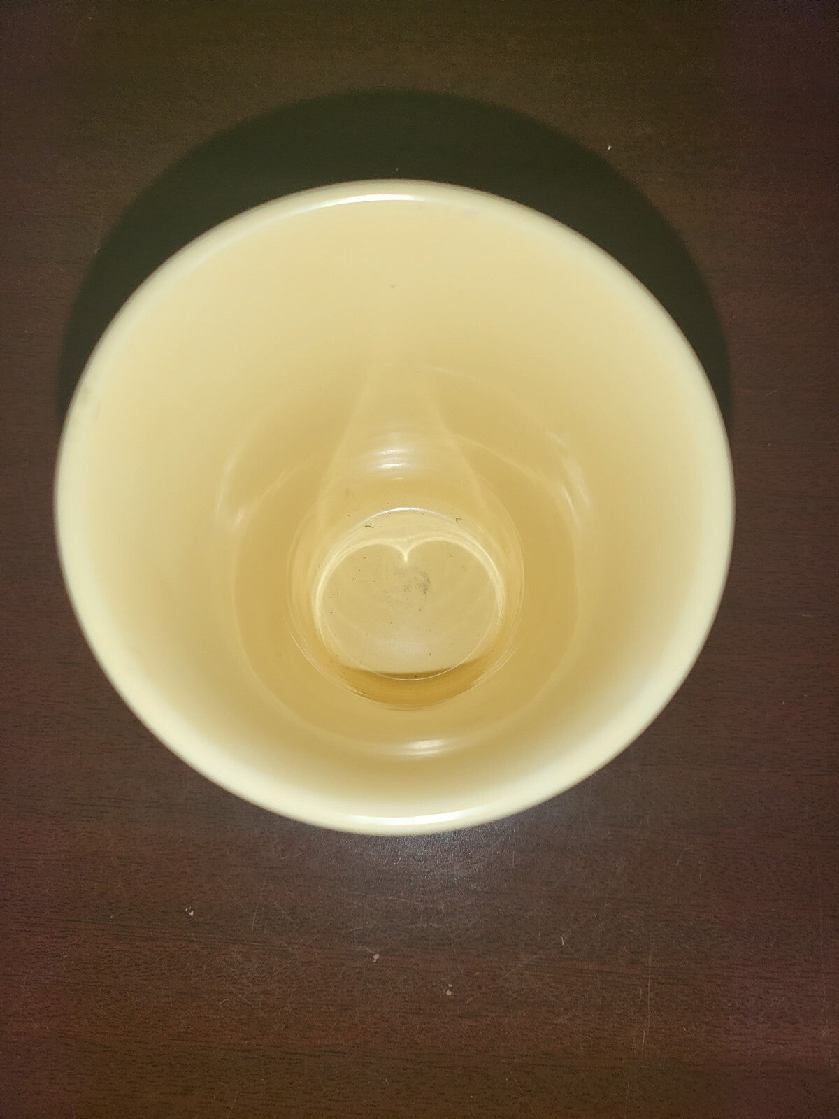 Vintage Fiesta USA Drinking Glass 4.5"  Cream No Chips  #3052-C